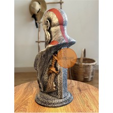 Kratos God Of War Büst Figür 25 cm Eskitme Renk