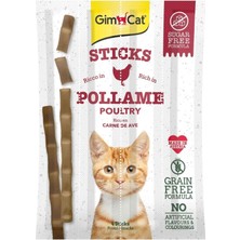 Gimcat Sticks Kümes Hayvanı Etli Tahılsız Ödül Çubukları 20 gr