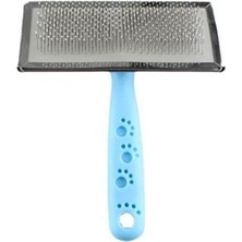 Zampa Slikon Top Başlıklı Kedi/köpek Fırçası M 14x9cm, Mavi