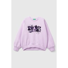 Kız Çocuk Sweatshirt - Lila