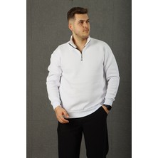 EG38 Bato Yaka 3 Iplik Sweat Beyaz
