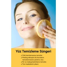 Jiyu Yüz Temizleme Süngeri Doğal Makyaj Temizleme Süngeri Makeup Remover Sponges