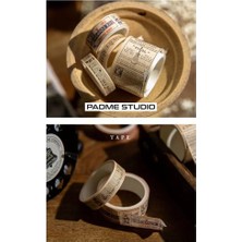 Retro/vintage Kağıt Bant/sticker 8 Adet (Farklı Ölçülerde)