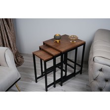 GD Furniture Zigon Sehpa (3'lü) Barok Meşe