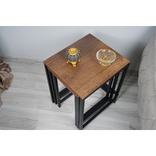 GD Furniture Zigon Sehpa (3'lü) Barok Meşe