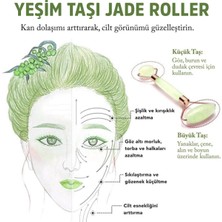 Jiyu Yeşim Taşı Yüz Masaj Aleti Doğal Yeşim Taşı masaj Aleti jade Roller