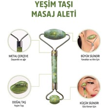 Jiyu Yeşim Taşı Yüz Masaj Aleti Doğal Yeşim Taşı masaj Aleti jade Roller