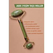 Jiyu Yeşim Taşı Yüz Masaj Aleti Doğal Yeşim Taşı masaj Aleti jade Roller