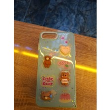 Lucek Cases Iphone 7 Plus/8 Plus Uyumlu Kabartma Figürlü Darbe Korumalı Kapak Little Bear Kılıf