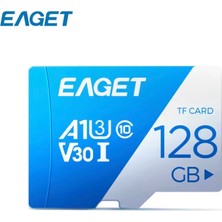Eaget 128Gb.Hafıza Kartı Clas 10 UHD 4K Uv3 V30 A1 Ultra Performans Hafıza Kartı Orjinal