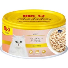 ‎Me-O Me-O Delite Tavuk Etli Islak Kedi Konservesi 80 gr Süper Premium Tahılsız Lezzetli Ödül