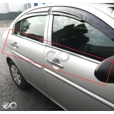 Ebal Oto Hyundai Accent Era 3'lü Krom Set (Kapı Kolu+Cam Çıtası+Bagaj ÇITASI)2006 ve Üzeri Paslanmaz Çelik