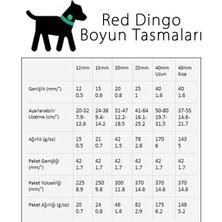 Red Dingo Flanno Desenli Köpek Boyun Tasması Turkuaz 20 mm