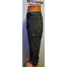 Beyzdenim Alev Yürütmez Dayanıklı Demirci .kaynakcı . Tornacı.dökumçü Egsozcu Gri Kargo Iş Pantolonu