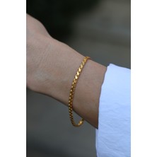 Yenigün Kuyumculuk 14 Ayar Altın Pullu Zincir Bileklik 5