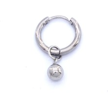 Bz 316L Çelik  Unisex Tek  Küre Küpe UNK-480