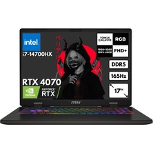 MSI Sword 17 Hx I7-14700HX 48 -Gbddr5 512 GB SSD RTX4070 (8 Gb) 17" Fhd+ 165Hz Windows 10 Pro B14VGKG-054XTRHMF64