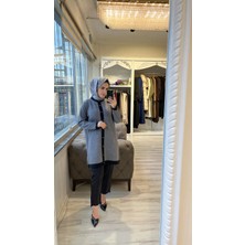 Invee 7068 Yün Karışımlı Antrasit-Siyah Hırka