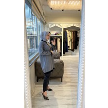 Invee 7068 Yün Karışımlı Antrasit-Siyah Hırka