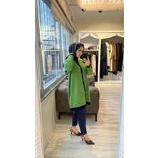 Invee 7068 Yün Karışımlı Benetton-Lacivert Hırka