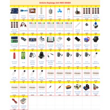 Ecem Bilgisayar Arduino Başlangıç Seti 4WD Araba Seti