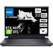 Dell G16 7630 I9-13900HX 32-Gbddr5 1 Tbssd RTX4070 (8 Gb) Qhd+ 16" 240Hz Windows 11 Pro G76302401024UHMF18