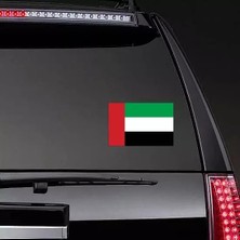 TSC Birleşik Arap Emirlikleri Bayragı Araba Sticker 19 cm