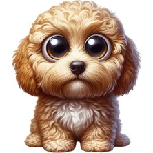 TSC Sevimli Şaşkın Teriyer Sticker Araba, Motorsiklet, Araçetiket Cam Sticker 19CM