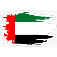 TSC Birleşik Arap Emirlikleri Yapıştırması Araç Araba Sticker Oto Etiket 19 cm