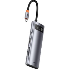 Baseus Starjoy 7 In 1 Multifonksiyonel Hub Adaptör-Uzay Gri