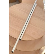 Ülgenev 2'li Alüminyum  Paslanmaz Metal Masterchef Pratik 60-90 cm Hamur, Yufka Açıcı Oklava