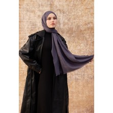İpekhan Fendi Desen Pamuk Jakar Şal Füme 8009-05