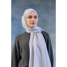 İpekhan Logo Desen Pamuk Jakar Şal Gümüş 8008-06