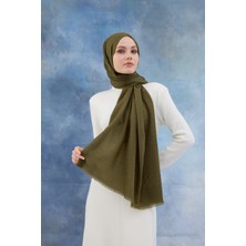 İpekhan Kaz Ayağı Desen Pamuk Jakar Şal Yeşil 8011-08