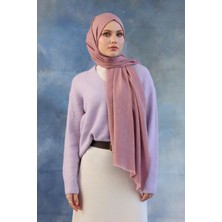 İpekhan Logo Desen Pamuk Jakar Şal Pembe 8008-17