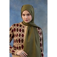 İpekhan Logo Desen Pamuk Jakar Şal Yeşil 8008-08