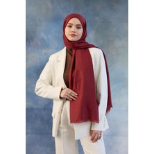 İpekhan Logo Desen Pamuk Jakar Şal Kırmızı 8008-15