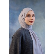 İpekhan Logo Desen Pamuk Jakar Şal Gri 8008-09