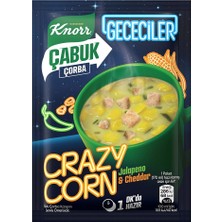 KNORR Knorr çabuk çorba Crazy Corn &amp; Jalapeno Cheddar 18 Gr Paket (20 Adet)