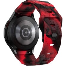 Roketcim Galaxy Watch 5 Pro 45MM KRD-116 20MM Futbol Desenli Spor Tasarımlı Silikon Kordon