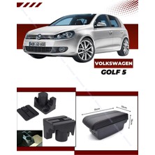 Volkswagen Golf 5 Sürgülü Kolçak Kol Dayama 2 Adet USB Li Araca Özel Delmesiz Vidasız Montaj