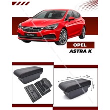 Opel Astra K 2004-2014 Sürgülü Kolçak Kol Dayama 2 Adet USB Li Araca Özel Delmesiz Vidasız Montaj