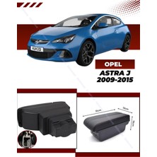 Opel Astra J 2009-2015 Sürgülü Kolçak Kol Dayama 2 Adet USB Li Araca Özel Delmesiz Vidasız Montaj