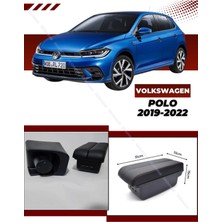 Volkswagen Polo 2019-2022 Sürgülü Kolçak Kol Dayama 2 Adet USB Li Araca Özel Delmesiz Vidasız Montaj