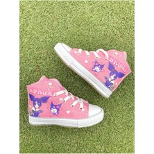 Ns Little Kuromi  Baskılı Kız Çocuk Sneaker, Ortopedik, Düz Tabanlı.