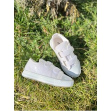Ns Little Kız Çocuk Işıklı Sneaker, Çocuk Cırtlı Spor Ayakkabı