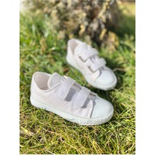 Ns Little Kız Çocuk Işıklı Sneaker, Çocuk Cırtlı Spor Ayakkabı