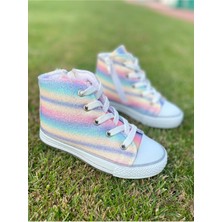 Ns Little Kız Çocuk Işıklı Sneaker Çocuk Fermuarlı Spor Ayakkabı 31-35 Işiksizdir Geni?ş Kalip