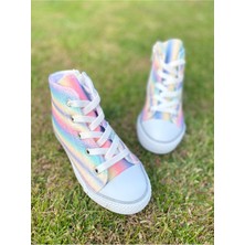 Ns Little Kız Çocuk Işıklı Sneaker Çocuk Fermuarlı Spor Ayakkabı 31-35 Işiksizdir Geni?ş Kalip