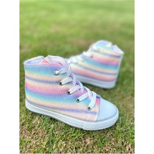 Ns Little Kız Çocuk Işıklı Sneaker Çocuk Fermuarlı Spor Ayakkabı 31-35 Işiksizdir Geni?ş Kalip